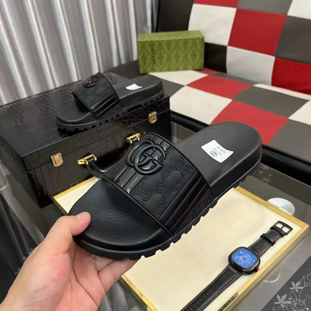 Gucci GG Slide Triple Black